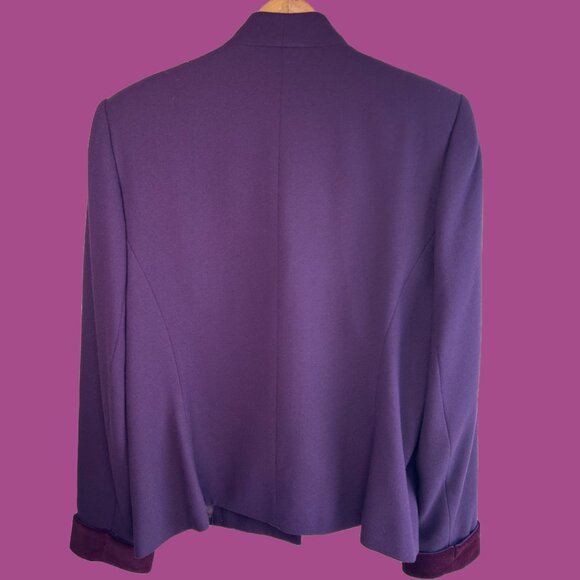 Vintage 90s Atrium Collection Plum Jacket - Picture 3 of 7